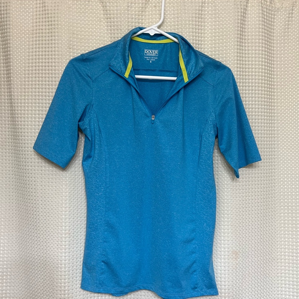 Dover riding shirt Blue Half-zip Shirt